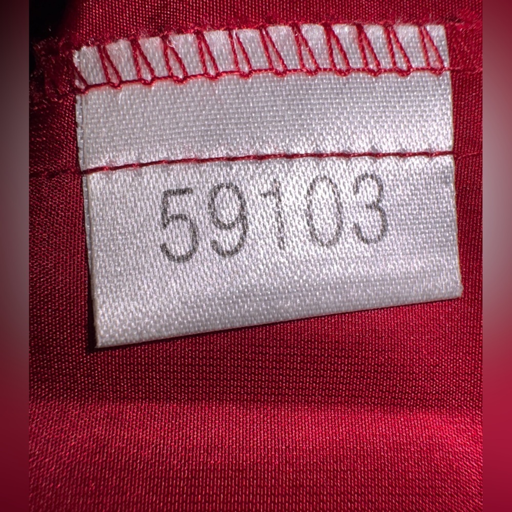 Silk Ann Taylor Red Blouse size 14 - Picture 5 of 6
